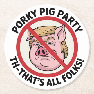 The Final Snort: Ending the Political Monopoly Ronde Kartonnen Onderzetter