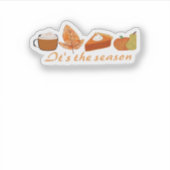 The First Day Of Fall Hello Fall Sticker (Voorkant)