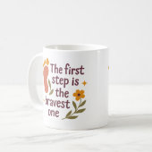 The first step is the bravest one - Mug Koffiemok (Voorkant links)