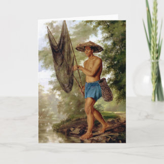 The Fisher from Sacag Fine Art Greetings Card Kaart