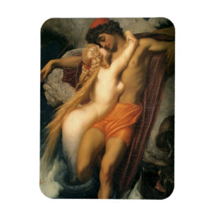 The Fisherman and the Siren (Frederic Leighton) Magneet