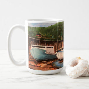 The Fishing Village Originele Kunstwerk Mok
