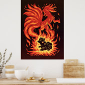 The Flame Tailed Fox Within Poster (Keuken)