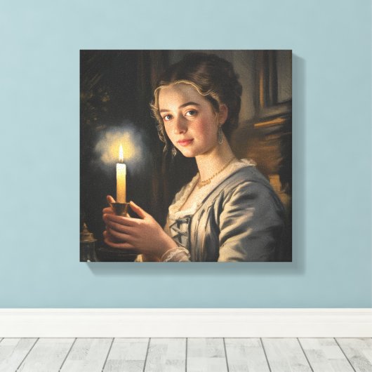 The Flame Within Canvas Afdruk (Insitu (Houten vloer))