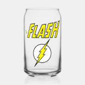 The Flash Naam & Bliksemschicht Logo Blikvorm Glas (Voorkant)