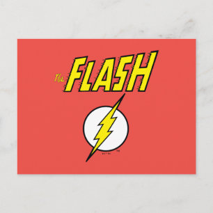 The Flash Naam & Bliksemschicht Logo Briefkaart