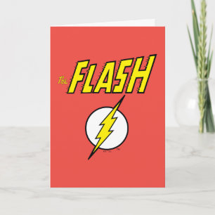 The Flash Naam & Bliksemschicht Logo Kaart