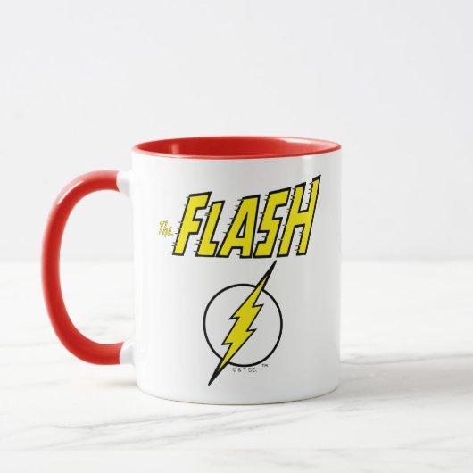 The Flash Naam & Bliksemschicht Logo Mok (Links)