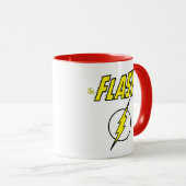 The Flash Naam & Bliksemschicht Logo Mok (Voorkant rechts)