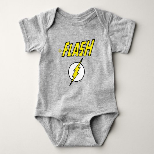 The Flash Naam & Bliksemschicht Logo Romper (Voorkant)