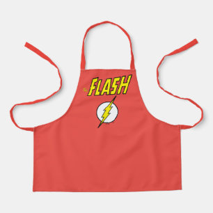 The Flash Naam & Bliksemschicht Logo Schort