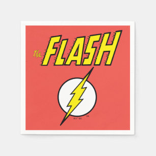 The Flash Naam & Bliksemschicht Logo Servet
