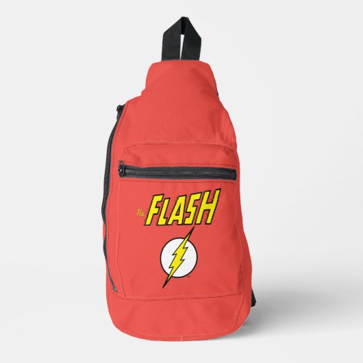 The Flash Naam & Bliksemschicht Logo Sling Bag (Voorkant)