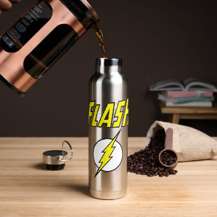 The Flash Naam & Bliksemschicht Logo Waterfles