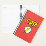 The Flash Name & Lightning Bolt Logo<br><div class="desc">Check out this iconic logo for The Flash, featuring his name in telescopic speed style over the bright yellow lightning bolt in circle icon!</div>