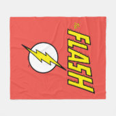 The Flash Name & Lightning Bolt Logo Fleece Deken (Voorkant (Horizontaal))