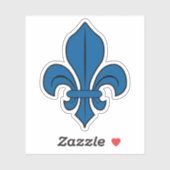 The Fleur-de-lis symbol, Montreal flag, Canada Sticker (Vel)