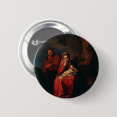 The Flight into Egypt by Abraham Bloemaert  Ronde Button 5,7 Cm (Voorkant /achterkant)