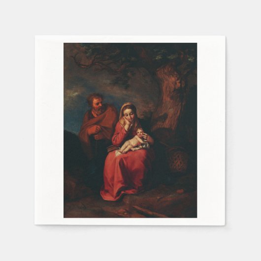 The Flight into Egypt by Abraham Bloemaert  Servet (Voorkant)
