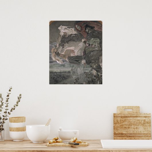 The Flight of Faust and Mephistopheles, 1896 Poster (Keuken)