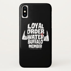 The Flintstones Loyal Order Water Buffalo-lid iPhone X Hoesje