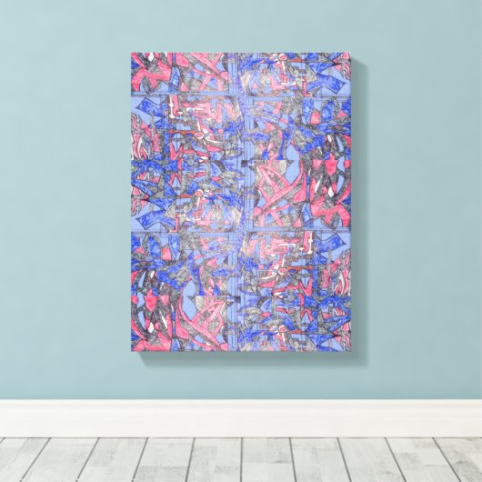 The Floating Garden Contemporary Abstract Piece Canvas Afdruk (Insitu (Houten vloer))
