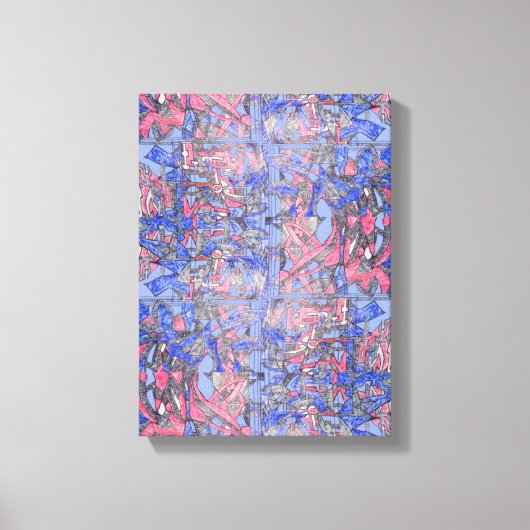 The Floating Garden Contemporary Abstract Piece Canvas Afdruk (Voorkant)