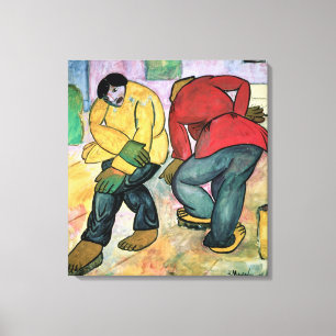 The Floor Polishers, 1911 Canvas Afdruk