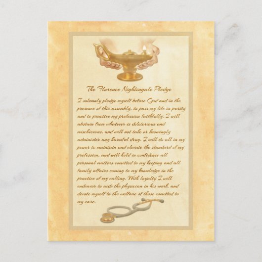 The Florence Nightingale Pledge Briefkaart (Voorkant)