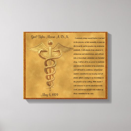 The Florence Nightingale Pledge Canvas Afdruk (Voorkant)
