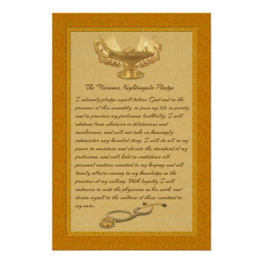 The Florence Nightingale Pledge Perfect Poster (Voorkant)
