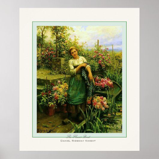 The Flower Boat ~ Daniel Ridgway Knight Poster (Voorkant)