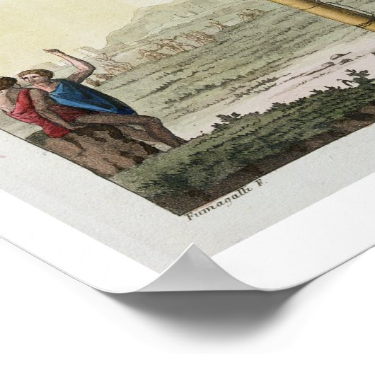 The Flying Game, van Le Costume Ancien et Modern Poster (Hoek)