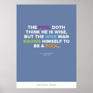 The Fool and the Wise Man Poster