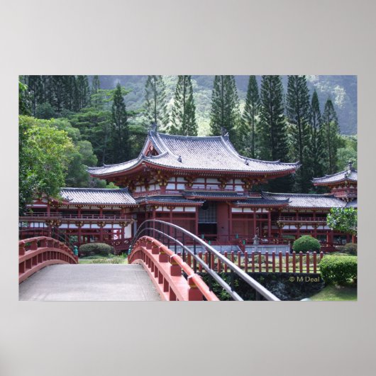 The Footbridge - Byodo-In Temple Poster (Voorkant)