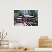 The Footbridge - Byodo-In Temple Poster (Keuken)