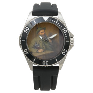 The Forest Ranger (door Eduard von Grützner) Horloge