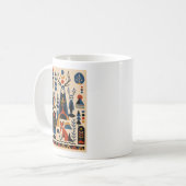 The Forest Remembers – Geometric Art Mug (Devant gauche)