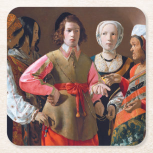 The Fortune Teller, La Tour Vierkante Kartonnen Onderzetter