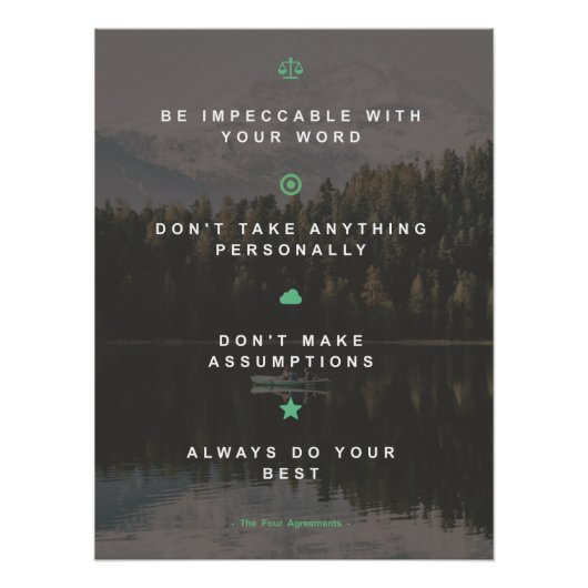 The four agreement poster (Devant)