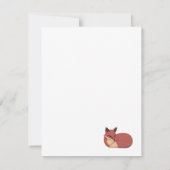 The Fox RSVP Kaartje (Achterkant)