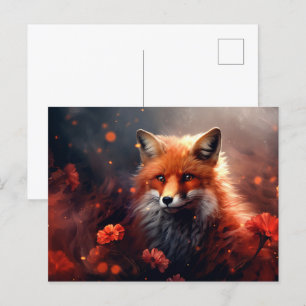 The Fox with Shining Stars: Briefkaart