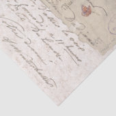 The French Ephemera Postal Writers Lady Tissue Pap Tissuepapier (Detail)