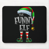 The Funny Elf Shirt Matching Family Funny Christma Muismat (Voorkant)