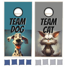 The Fur-Flying' Cornhole Game: Hond vs. Cat Editio