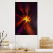 The Furnace Within Abstract Poster (Keuken)