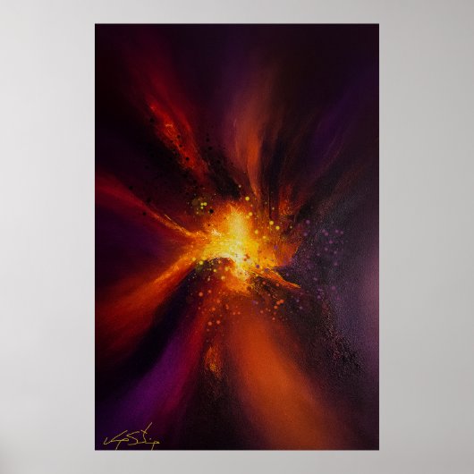 The Furnace Within Abstract Poster (Voorkant)