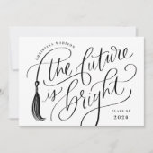 The Future is Bright Graduation Invitation Card (Devant)
