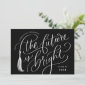 The Future is Bright Graduation Invitation Card (Debout devant)