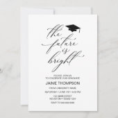 The future is bright Modern Graduation Invitation Kaart (Voorkant)
